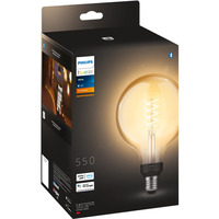Philips Hue White Filament Lampe E27 Giant Globe G125 550 lm, Lámpara LED 