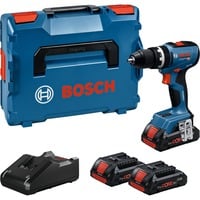 Bosch Taladro atornillador percutor inalámbrico GSB 18V-65 Professional, 18Volt, Taladro/destornillador azul