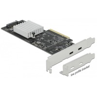 DeLOCK 89009 tarjeta y adaptador de interfaz Interno USB 3.2 Gen 2 (3.1 Gen 2) PCIe, USB 3.2 Gen 2 (3.1 Gen 2), Perfil bajo, PCIe 2.0, SATA de 15 pines, 20 Gbit/s