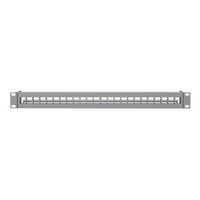 Ubiquiti Panel de parcheo Keystone en blanco, 24 puertos, Patch Panel 