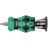 Wera Kraftform Kompakt Stubby Magazin RA 4, Conjuntos de bits negro/Verde