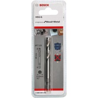 Bosch 2 608 594 254 broca Broca piloto, Taladro Taladro, Martillo perforador, Broca piloto, 7,15 mm, 85 mm, Metal, Metal no ferroso, Plástico, Acero inoxidable, Madera, Vástago hexagonal
