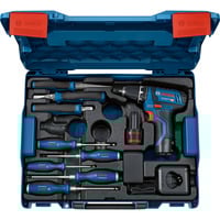 Bosch Taladro atornillador a batería GSR 12V-15 Professional Set, 12Volt, Taladro/destornillador azul/Negro