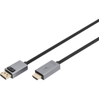 Digitus Cable adaptador DisplayPort > HDMI, UHD 4K negro