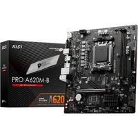 MSI PRO A620M-B placa base AMD A620 Zócalo AM5 micro ATX AMD, Zócalo AM5, AMD Ryzen 7000 Series, AMD Ryzen 8000 Series, AMD Ryzen 9000 Series, Zócalo AM5, 128 GB, DDR5-SDRAM