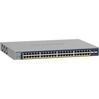Netgear GS752TP-300EUS switch Gestionado L2/L3/L4 Gigabit Ethernet (10/100/1000) Energía sobre Ethernet (PoE) 1U Negro, Interruptor/Conmutador Gestionado, L2/L3/L4, Gigabit Ethernet (10/100/1000), Energía sobre Ethernet (PoE), Montaje en rack, 1U