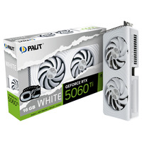 Palit GeForce RTX 5060 Ti OC WHITE 16GB, Tarjeta gráfica blanco