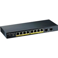 Zyxel GS1900-10HP Gestionado L2 Gigabit Ethernet (10/100/1000) Energía sobre Ethernet (PoE) Negro, Interruptor/Conmutador negro, Gestionado, L2, Gigabit Ethernet (10/100/1000), Energía sobre Ethernet (PoE), Montaje de pared