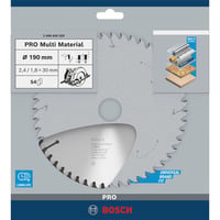 Bosch Disco De Sierra Circular Multi Material, Hoja de sierra Multi, 19 cm, 3 cm, 1,8 mm, 2,4 mm, HLTG (dentado trapezoidal)