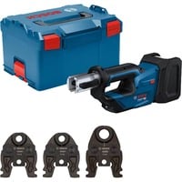 Bosch Herramienta de prensado a batería GPT 18V-19 Professional solo, 18Volt, Kit TH, Máquina de la prensa azul