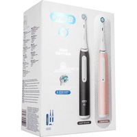 Procter & Gamble Oral-B iO Series 3N Duo, Cepillo de dientes eléctrico negro/Rosa, Adulto, Cepillo dental vibratorio, Cuidados diarios, Sensible, Blanqueador, Negro, Rosa, Blanco, Alrededor, Batería
