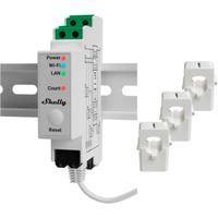 Shelly Pro 3EM 400А, Instrumento de medición blanco