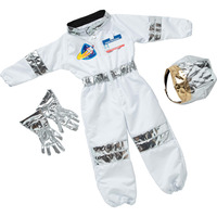 Spin Master Melissa & Doug - Disfraz de astronauta, Juego de rol Disfraz, Niño, Unisex, Otro, Blanco, Poliéster