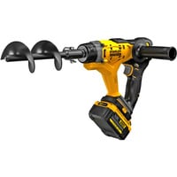 Stanley Taladro de tierra a batería (SFMCGA75M1-QW), 18 Voltios, Taladro para tierra negro/Amarillo