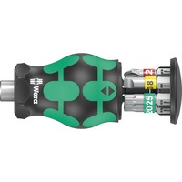 Wera Kraftform Kompakt Stubby Magazin 1 Bit-Satz, Conjuntos de bits negro/Verde