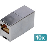 Digitus Acoplador modular Cat.5e, 10 piezas, Embrague 