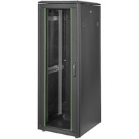 Digitus Armario de red de la serie Unique - 600 x 600 mm (an. x pr.), Armario IT negro, Rack o bastidor independiente, 32U, 800 kg, Negro
