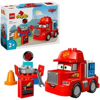 LEGO DUPLO Mack en las Carreras, Juegos de construcción rojo, Juego de construcción, 2 año(s), Plástico, 14 pieza(s), 345 g