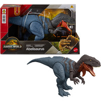 Mattel Jurassic World Wild Roar Abelisaurus, Muñecos 