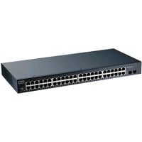 Zyxel GS1900-48-EU0102F switch L2 Gigabit Ethernet (10/100/1000) Negro, Interruptor/Conmutador L2, Gigabit Ethernet (10/100/1000), Montaje en rack