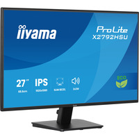 iiyama ProLite X2792HSU-B1 pantalla para PC 68,6 cm (27") 1920 x 1080 Pixeles Full HD LED Negro, Monitor LED negro (mate), 68,6 cm (27"), 1920 x 1080 Pixeles, Full HD, LED, 3 ms, Negro