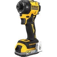 DEWALT Atornillador de impacto hidráulico a batería DCF870E2T, 1/4", 18 Voltios, Tornillo de percusión amarillo/Negro