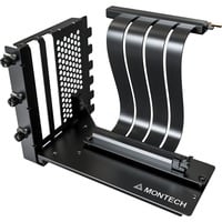 Montech Kit de montaje vertical para GPU, cable elevador PCIe 4.0 negro