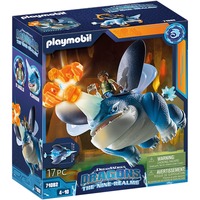 PLAYMOBIL Dragons: The Nine Realms - Plowhorn & D'Angelo, Juegos de construcción 
