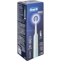 Procter & Gamble Pro 1 Sensitive Clean Adulto Cepillo dental oscilante Azul, Cepillo de dientes eléctrico turquesa, Adulto, Cepillo dental oscilante, Cuidados diarios, Sensible, Blanqueador, 20000 movimientos por minuto, Azul, 8800 movimientos por minuto