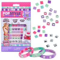 Spin Master Cool Maker - Popstyle Expansion Pack - Kit para Hacer Pulseras - Más de 50 Cuentas con Gemas y 3 Brazaletes de la Amistad - Cuentas para Pulseras - Juguetes Niñas 7 Años +, Manualidades Cool Maker - Popstyle Expansion Pack - Kit para Hacer Pulseras - Más de 50 Cuentas con Gemas y 3 Brazaletes de la Amistad - Cuentas para Pulseras - Juguetes Niñas 7 Años +, Kit de fabricación de pulseras para niños, 7 año(s), Multicolor