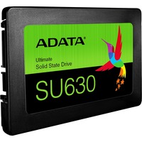 ADATA ULTIMATE SU630 240 GB 2.5" SATA QLC 3D NAND, Unidad de estado sólido negro, 240 GB, 2.5", 520 MB/s, 6 Gbit/s