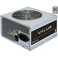 Chieftec Value APB-400B8 unidad de fuente de alimentación 400 W 20+4 pin ATX PS/2 Plata, Fuente de alimentación de PC gris, 400 W, 200 - 240 V, 47 - 63 Hz, 3 A, Activo, 100 W
