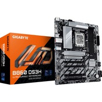 GIGABYTE B860 DS3H Placa base - CPUs Intel Core Ultra, VRM de 8+1+2+2 fases, hasta 9066MHz DDR5, 1xPCIe 5.0 + 1xPCIe 4.0 M.2, LAN 2,5 GbE, USB 3.2 Gen 2x2 plateado/Negro, VRM de 8+1+2+2 fases, hasta 9066MHz DDR5, 1xPCIe 5.0 + 1xPCIe 4.0 M.2, LAN 2,5 GbE, USB 3.2 Gen 2x2, Intel, LGA 1851 (Socket V1), Intel Core Ultra (Serie 1), Intel Core Ultra (Series 2), LGA 1851, DDR5-SDRAM, 256 GB