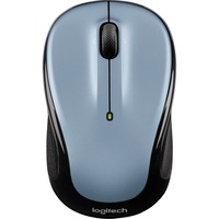 Logitech M325s ratón Viajes Ambidextro RF inalámbrico Óptico 1000 DPI plateado claro/Negro, Ambidextro, Óptico, RF inalámbrico, 1000 DPI, Negro, Gris