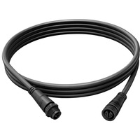 Philips Extensión de cable para exteriores de 2,5 m, Cable alargador negro, Philips Extensión de cable para exteriores de 2,5 m, Cable de alimentación, Negro, Plástico, Patio trasero, IP67, III