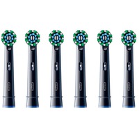 Procter & Gamble Oral-B Pro Cross Action cabezales de repuesto paquete de 6, Cabezal de cepillo negro