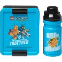 Room Copenhagen LEGO Lunch-Box Set Ninjago Classic, Caja de almuerzo azul/Negro