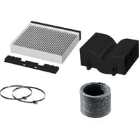 Siemens LZ11CBI14 accesorio para campana de estufa Kit de recirculación para campana extractora, Set de modificación Kit de recirculación para campana extractora, Negro, Gris, Siemens, 200 g, 325 mm, 365 mm