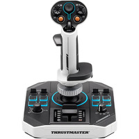 Thrustmaster Sol-R 1 Flightstick Negro, Blanco USB Palanca de vuelo Analógico/Digital PC, Palanca de mando negro/blanco, Palanca de vuelo, PC, Analógico/Digital, Alámbrico, USB, USB Tipo C