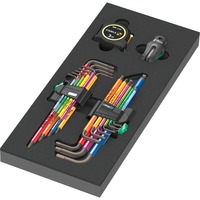 Wera Inserto de espuma juego de llaves Allen 1, 20 piezas, Destornillador negro/Gris