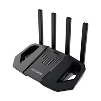 ASUS TUF-BE3600 router inalámbrico Gigabit Ethernet Doble banda (2,4 GHz / 5 GHz) Negro, Enrutador de malla negro, Wi-Fi 7 (802.11be), Doble banda (2,4 GHz / 5 GHz), Ethernet, Negro, Router de sobremesa