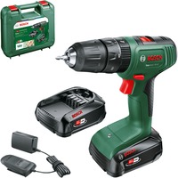 Bosch Easy Impact 18V-40 1630 RPM Sin llave 1,4 kg Negro, Verde, Taladro/destornillador verde/Negro, Taladro de pistola, Sin llave, Sin escobillas, Negro, Verde, 1,3 cm, 1630 RPM