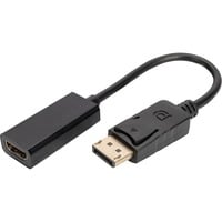Digitus Adaptador / Convertidor DisplayPort > HDMI negro