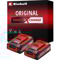 EINHELL Batería Power-X-Change TWIN-PACK 18Volt 4,0Ah rojo/Negro