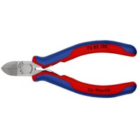 KNIPEX 72 02 125, Alicates de corte rojo/Azul