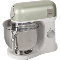 Kenwood kMix KMX760GR Batidora de varillas 1000 W Verde, Gris, Robot de cocina blanco/Verde, Batidora de varillas, Verde, Gris, Mezcla, 5 L, Metal, Acero inoxidable