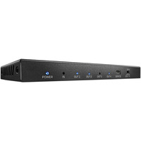 Lindy Divisor HDMI 18G de 4 Puertos, Splitter HDMI negro