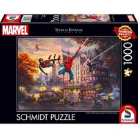 Schmidt Spiele Thomas Kinkade Studios: Marvel Spider-Man & Friends - La Alianza Definitiva, Puzzle 