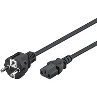 goobay Cable de conexión para dispositivos de corriente alterna C13 > Enchufe con toma de tierra negro