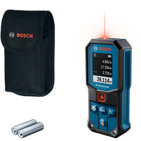 Bosch Medidor de distancia láser GLM 40-31 Professional, Telémetro azul/Negro